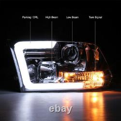 OLED TUBE For 09-18 Dodge RAM 1500 2500 3500 Chrome Projector Headlight Lamp