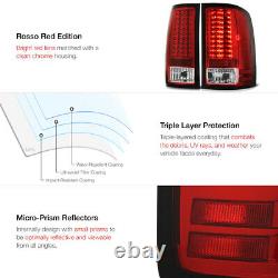 PREMIUM For 07-13 GMC Sierra 1500 2500 3500 HD Factory RED LED Tail Light Lamp