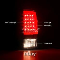 Red LED Neon Tube Tail Light Brake Signal Lamp 07-13 Sierra 1500 2500 3500 HD