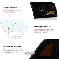 SINISTER BLACK2009-2018 Dodge Ram 1500 2500 3500 Smoke LED Projector Headlight