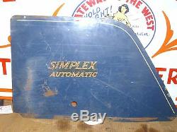 Simplex Automatic, Blue, White, Red, Left & Right Side/frame/engine Cover Set. #