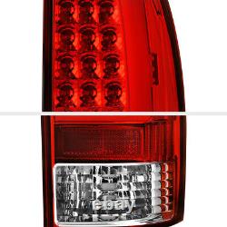 TRD STYLE L+R Red LED Neon Tube Tail Light Brake Lamp For 05-15 Toyota Tacoma