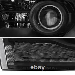 VIP ExclusiveRebel Black 13-18 Dodge Ram 1500-3500 LED DRL Projector Headlight