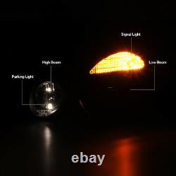 W211 E-CLASS 03-06 Euro Black Projector Xenon D2S Headlight Signal Lamp Pair Set