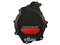 Yamaha 2006-2009 R6s Woodcraft Left Side Stator Engine Cover With Skid Pad
