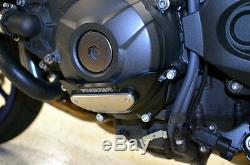 Yamaha 2016-2018 Xsr 900 Woodcraft Left Side Engine Stator Cover With Skid Pad