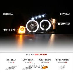 06-07 Chevy Monte Carlo/06-13 Impala Halo Led Drl Lampe Phare De Projecteur Noir
