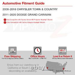 11-17 Dodge Grand Caravan 08-16 Chrysler Ville Et Pays Lampe De Phare Ambre Noire