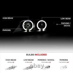 1996-2002 Bmw Z3 M-power Black Angel Eye Halo Bague Projecteur Phares Lh+rh