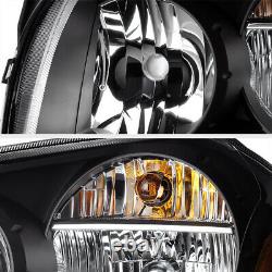 2005-2007 Dodge Magnum Se Srt Sxt Rt Black Front Headlights Assemblage Left+right