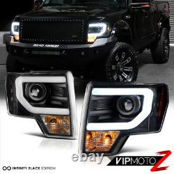 2009-2014 Ford F150 Cyclop Optic Tube Led Matte Phares Noirs