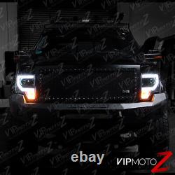 2009-2014 Ford F150 Cyclop Optic Tube Led Matte Phares Noirs