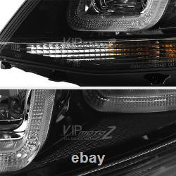 2015-2017 Golf Gti Sportwagen Black Dual Led Projecteur De Tube Neon Phares Pair