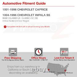 91-96 Chevry Caprice Impala Ss 1pc Chrome Phare Coin Lampe De Stationnement Led Drl