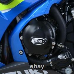 Caches de carter moteur R&G noirs (côté gauche) Suzuki GSX-R1000 2017 2020