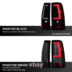 Dernière Design Pour 99-06 Gmc Sierra Neon Tube Black Smoke Led Tail Lampadaire