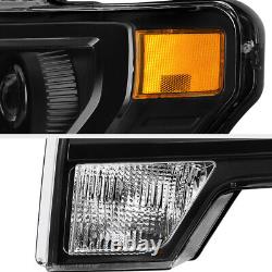 Étiquette Du Projecteur Des Factoires Pour 09-14 Ford F150 Black Projector Lampe De Phare L+r