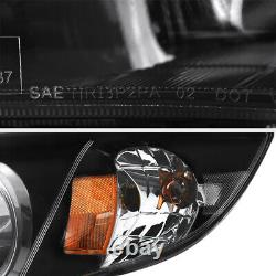 Fit 2008-2011 Subaru Impreza Wrx Sti 2.5 Outback Black Headlights Assemblage