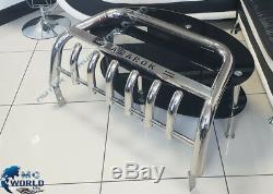 Fits Vw Amarok Bull Bar Chrome Essieu Nudge A-bar 60mm 2009-2016 Logo