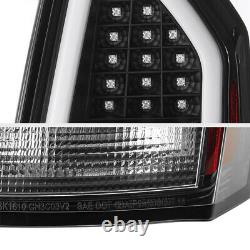 Lampe De Signalisation Noire Tron Style Oled Tube Tail Pour 05-07 Chrysler 300c Srt8