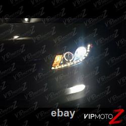 Lampe Phare À Led Halo Black Projector Pour Honda Accord 08-12 Cp2 Cp3 Ex/ex-l