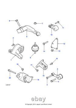 Montage authentique Land Rover côté gauche du moteur pour Freelander KKB000090