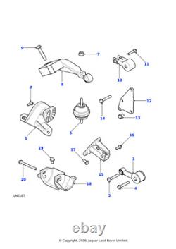 Montage authentique Land Rover côté gauche du moteur pour Freelander KKB000090