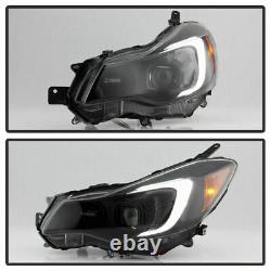 Neon Tubeblack Smoked Projector Headlight Pair Pour Subaru XV Crosstrek/impreza