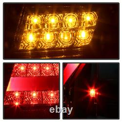 Pour 02-05 Bmw E46 Série 3 Sedan Led Strip Red Clear Tail Lampadaire Paire Lh Rh