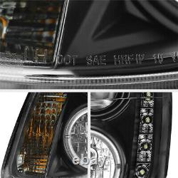 Pour 03-04 Infiniti G35 4dr Sedan Black Projector Halo Led Headlight Gauche Droite