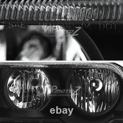 Pour 05-08 Chrysler 300 Base Touring Plus LX Black Headlight Assemblage Nouveau
