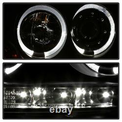 Pour 06-09 Volkswagen Gti/rabbit/jetta Black Halo Angel Eye Projector Headlight