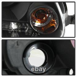 Pour 06-09 Volkswagen Gti/rabbit/jetta Black Halo Angel Eye Projector Headlight