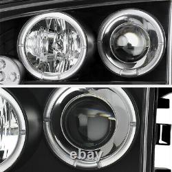 Pour 06-10 Dodge Charger Halo Angel Eye Projecteur Led Lampe De Phare Noir