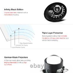 Pour 06-10 Vw Beetle Tdi Gls Glx Cabrio 2.5 Black Led Projector Headlight