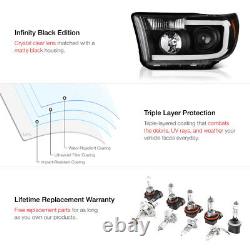 Pour 07-13 Toyota Tundra Cyclop Optic Neon Tube Black Projecteur Phare