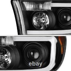 Pour 07-13 Toyota Tundra Cyclop Optic Neon Tube Black Projecteur Phare