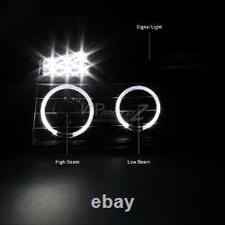 Pour 2004-2015 Nissan Titan Sinister Black Projecteur À Led Halo Phares Lampes