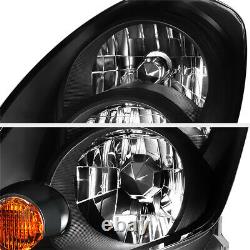 Pour 2005-2006 Infiniti G35 Sedan Factory D2s Hid Black Headlight Assemblage L+r