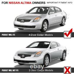 Pour 2007 2008 2009 Nissan Altima Sedan 4d Sinister Phares Noirs Gauche Droite