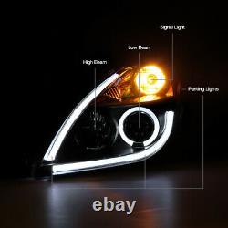 Pour 2010 2011 2012 Altima Sedan Newest Fiber Optic Halo Led Neon Head Lights