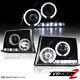 Pour 97-00 Toyota Tacoma Camion De Ramassage Black Halo Angel Eye Projector Headlight