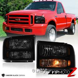 Pour 99-04 Ford F250 F350 Superduty Sinister Black Smoke Conversion Phare