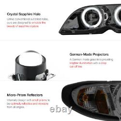 Pour Bmw E46 3-séries 4dr 02-05 Projecteur Halo Smoke Lampe De Phare Amber Signal