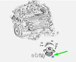 Pour MONTAGE MOTEUR CÔTÉ GAUCHE AVANT MERCEDES-BENZ GLE W167 A1672405300 NEUF