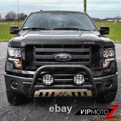 Projecteur Led Ford F150 F-150 Noir Halo Phares 2009-2014 Drl Smd Left+right