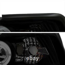 Sinister Black 1999-2004 Ford Mustang Halo Angel Eye Projector Phares Pair