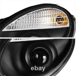 W211 E-class 03-06 Euro Black Projector Xenon D2s Headlight Signal Paire De Lampes